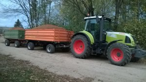 Claas Arion 610 + 2x Pronar