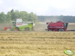 Claas Lexion 480 & Case 2188