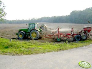 John Deere 8400 + Kverneland