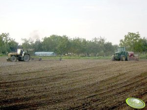 John Deere 8400 + Kverneland