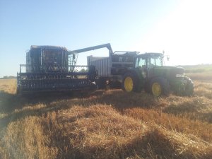 Fendt 5180 E + JD 6630 Premium + Fliegl