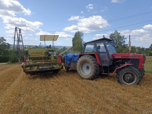 Claas Compact 25 + Zetor 8045