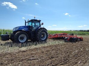 New Holland T7.340 HD i Talerzówka Kuhn7500