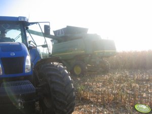 NewHolland TVT135  i John Deere 9780 CTS