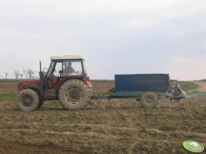 Zetor 7745 + Rozsiewcz nawozów