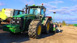 John Deere 8295 R & Amazone Centaya 4000 Super