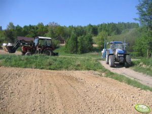 New Holland TM 175 + Monosem & Zetor 7211