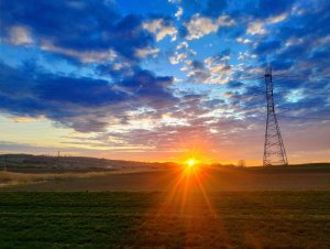 Wiosenny zachód słońca