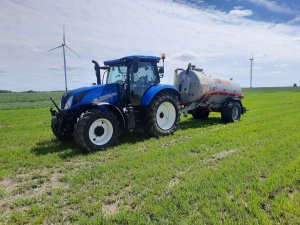 New holland t6.145 + Pomot 8000l