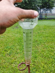 Deszczomierz opad z 14 godzin