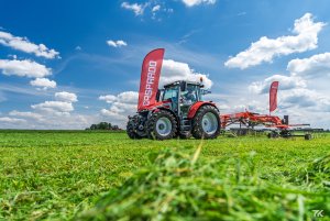 Massey Ferguson 5S 145 + zgrabiarka Maschio Gaspardo