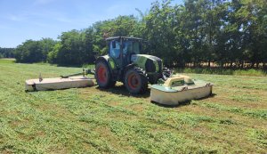 Claas Arion 650 & Krone EasyCut