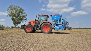 Kubota M7152 KVT i Lemken Solitair 9