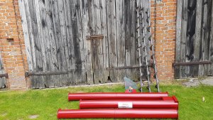 Żmijka bez silnika czerwona wyprofilowana 6m