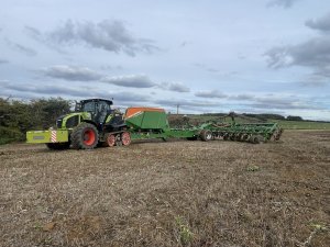 CLAAS AXION 960TT & AMAZONE CONDOR 15001 C