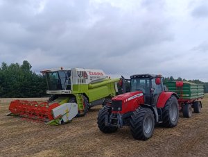 Claas Medion 330& Massey Ferguson 7475+HW6011