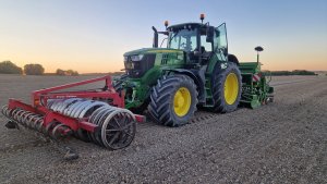 JD 6175M + Amazone Ad 3000 + Heva