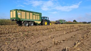 John Deere 6195M I Krone MX 370 GD