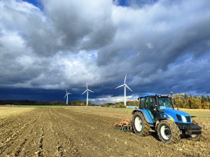 New Holland T5060 + Agromasz BT27